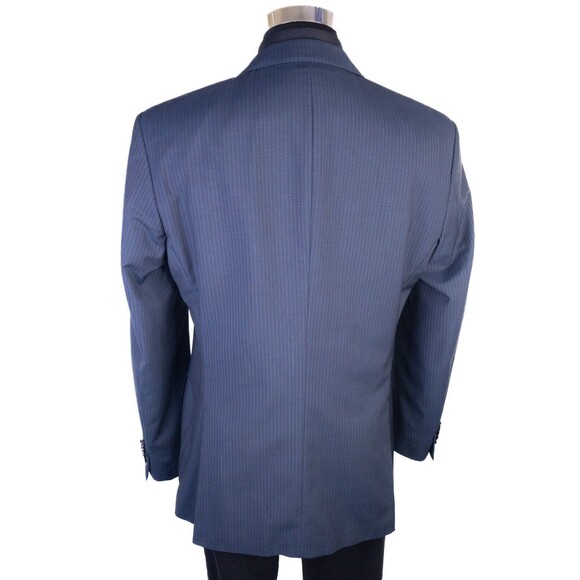 Hugo Boss The JAMES Blazer Sport Coat 2-Button Casual Jacket 42L Wool Stripped - Picture 8 of 15